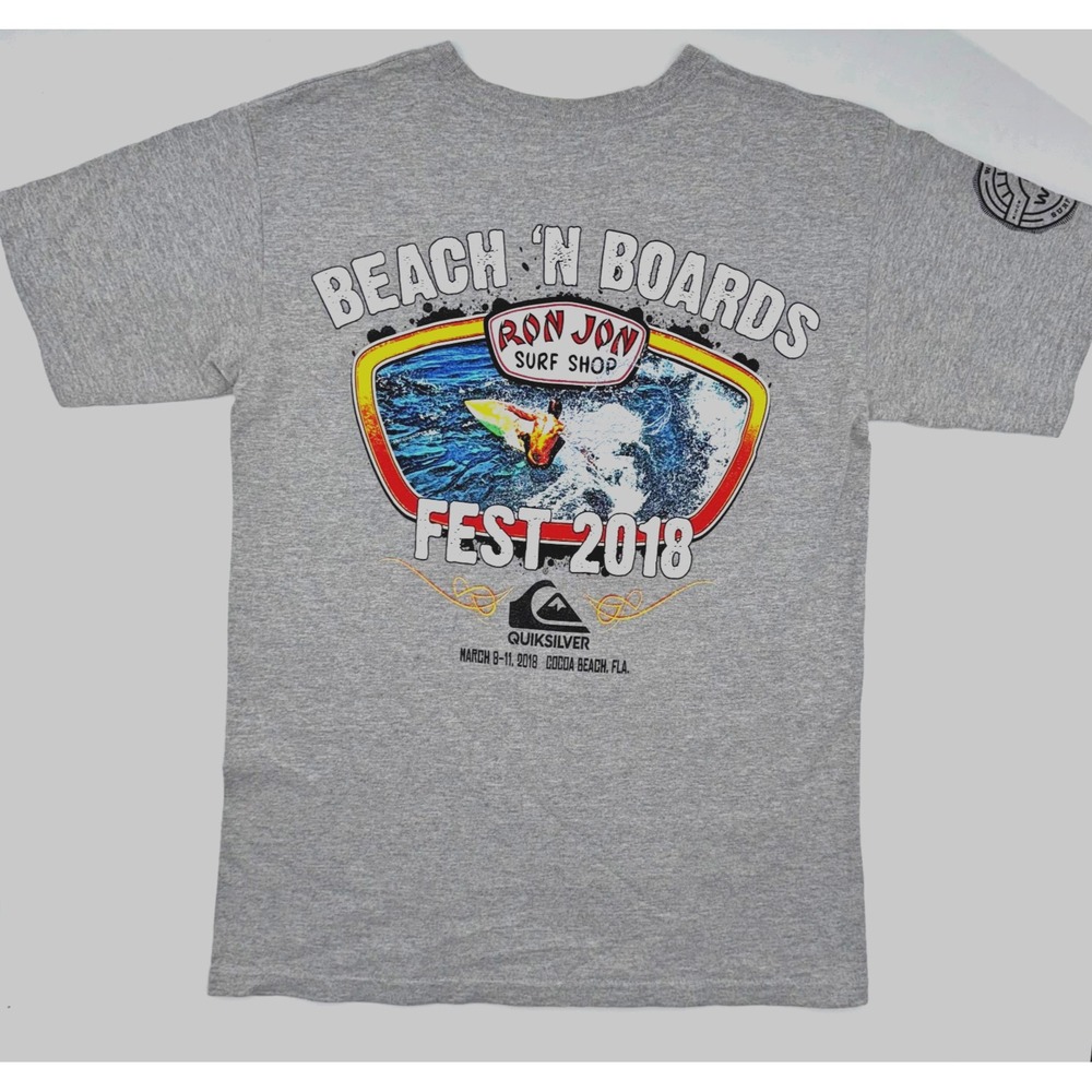 Brand New Ron Jon Men's T-Shirt Blue Small Organic Cotton Surfshop